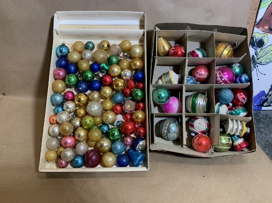 Great Group of Vintage Shiny Brite Ornaments - Small & Medium Size