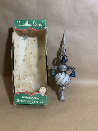 Vintage Plastic Carillon Spire Bradford Christmas Tree Topper