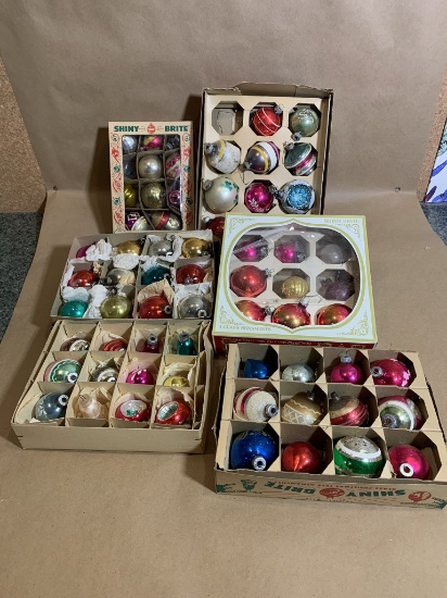 Great Group of Vintage Shiny Brite Ornaments