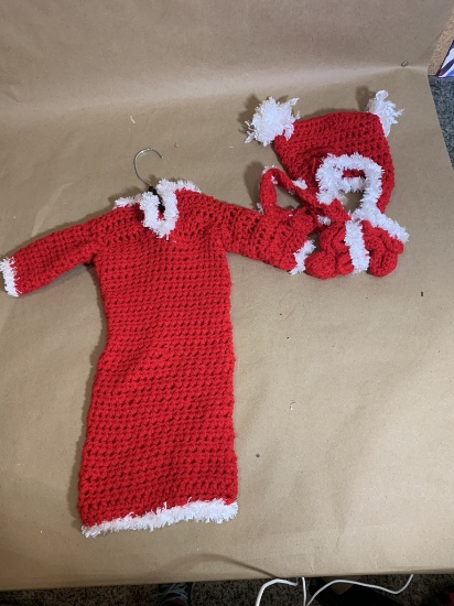 Handmade Infant Christmas Outfit