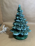 Vintage Ceramic Light Up Christmas Tree