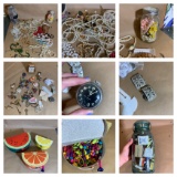 Vintage Costume Jewelry,Vintage Skeleton Keys,Pocket Watch & More