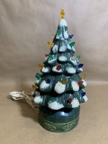 Vintage Ceramic Light Up Christmas Tree