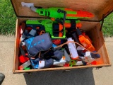 Great Group of Assorted Toys, including NERF, etc in Toy Box