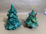 Vintage Ceramic Light Up Christmas Trees