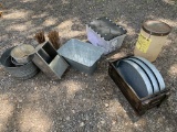 Galvanized Buckets, Serving Trays, Crate, Vases & More