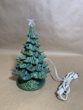 Vintage Ceramic Light Up Christmas Tree