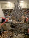 7 Foot Vintage Aluminum Christmas Tree (Complete)