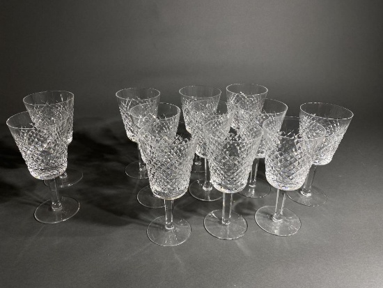 12 vintage Waterford Crystal Goblets