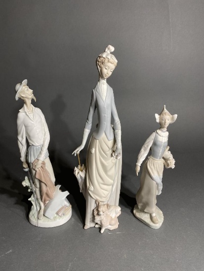 Group of 3 Lladro porcelain figures