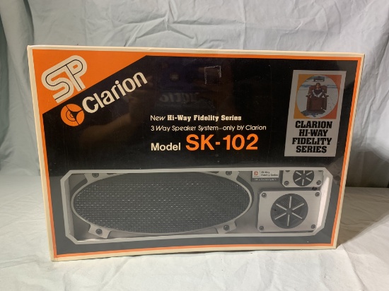 SP Clarion New Hi-Way Fidelity Series 3 Way Speaker System Model SK-10. New Sealed Box.
