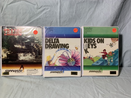 Spinnaker Trains, Delta Drawing & Kids on Keys for Atari