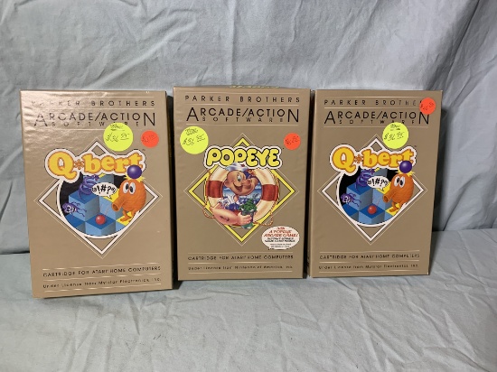 Parker Brothers Arcade / Action Software for Atari - Qbert & Popeye