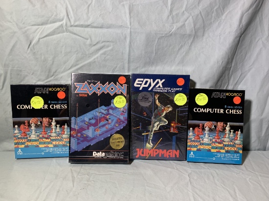 Computer Chess,Zaxxon, Epyx Jumpman (Sealed) & Computer Chess