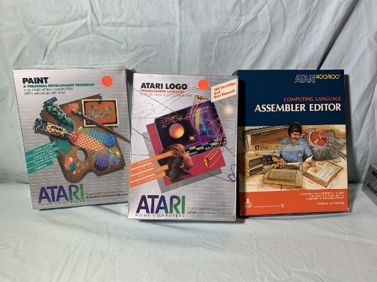 Atari Paint, Atari Logo, & Atari Computer Language Assembler Editor