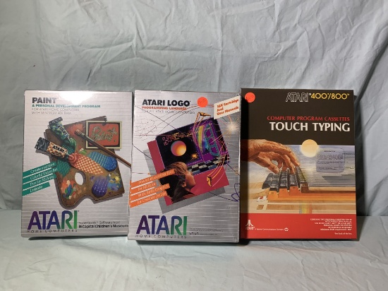 Atari Paint (Sealed), Atari Logo (Sealed), Atari Touch Typing (Sealed)