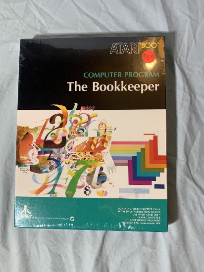 New! Atari Computer Program The Bookkeeper