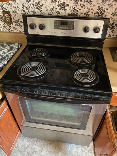 Whirlpool Electric Stove with Stainless Steel