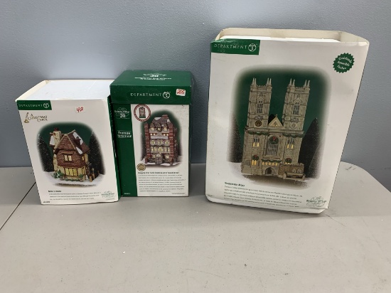 Dept 56 Collectibles- Westminster Abbey, Hospital at Ormond St, & Belle's House