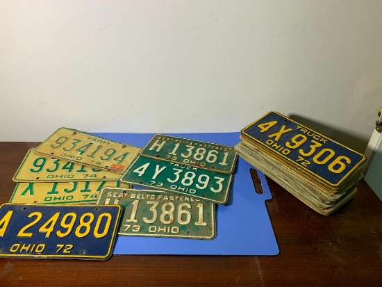 Group of Vintage License Plates