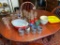 Group Lot of Vintage Pyrex, Retro Glasses, Trays and more