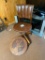 Antique Office Chair from Sohio Bulk Pant on Rt. 7, Wood Burned Clock Face