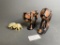 African figures of Animals plus stone elephants