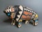 Vintage Painted Native American Ceramic Buffalo