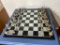Vintage Pewter Beauty And the Beast Chess Set