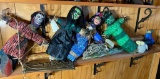 Group of Susan Sheppard Dolls, Rains sticks and more
