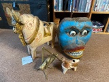 Vintage Wooden Tribal Mask and more lot