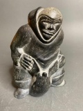Carved Native Canadian Eskimo Art Figure - Hunter