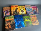 Set of Hardcover Harry Potter Books Including First Edition