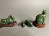 Group lot of 5 Chinese Jade Figures