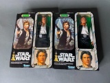 2 Vintage Kenner Star Wars Han Solo Large Sized Toys New in Box