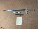 MacLeod Highlander Marto Toledo Made in Spain Sword, Plus Scottish Knife