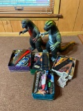 Group Lot Sci Fi, Fantasy Bookmarks, Vintage Patches PLUS Godzilla toys
