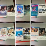 Group Lot of Small Vintage Movie Posters - Star Wars, Rocky, Jaws etc.