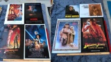 Group Lot of 8 Original 80s Movie Posters Star Wars, Indiana Jones Blade Runner