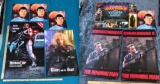 Group Lot of 9 Original 80s Movie Posters Running Man, RoboCop, Star Trek