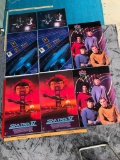 Group Lot of 8 Original 80s Star Trek Movie Posters