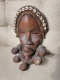 Vintage Carved Wooden Tribal Mask