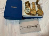 2 Seiko Watches - One has Damage to the face of the crystal