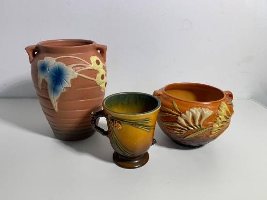 3 Pieces of Roseville Potter