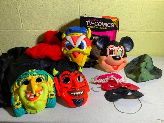 Great Vintage Halloween Masks & Capes