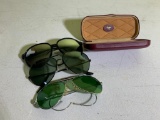 Vintage Cartier Paris Glasses Case & 3 Pairs of Vintage Sunglasses