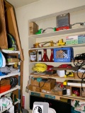 Garage Corner Cleanout - Sprinklers, Jac Stand, Rope, Wardrobe Box, Watering Can & More