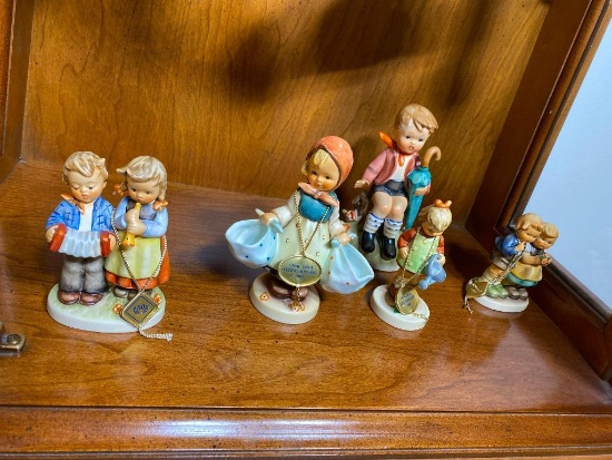 Group lot of 5 Vintage Hummel Figurines