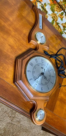 Vintage Elgin Clock Barometer