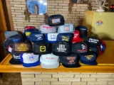 Large lot of Vintage Trucker Advertising Caps or Hats